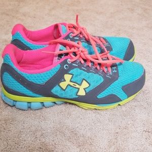 Under Armour sneakers, worn, still in good shape